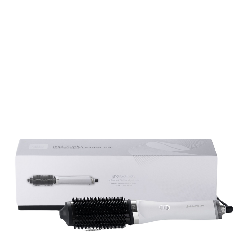 ghd Duet Blowdry Hair Dryer Brush - White