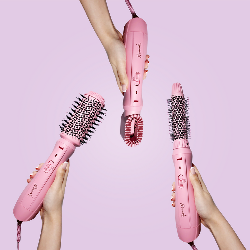 Mermade Interchangeable Blow Dry Brush in Pink