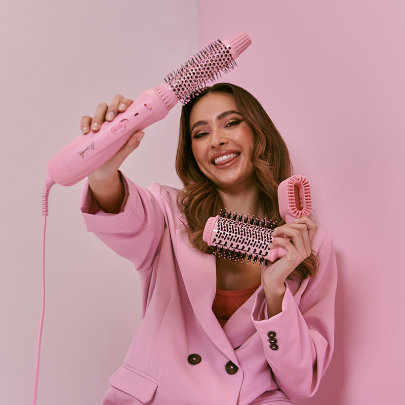 Mermade Interchangeable Blow Dry Brush in Pink