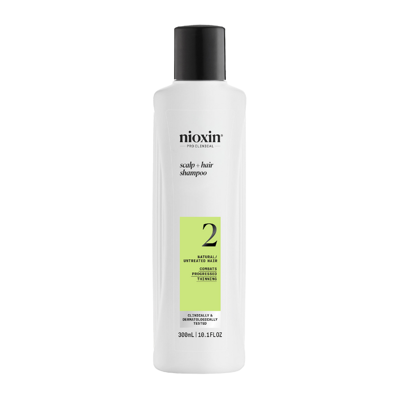 Nioxin System 2 Scalp + Hair Thickening Shampoo For Natural Hair with Progressed Thinning 300ml