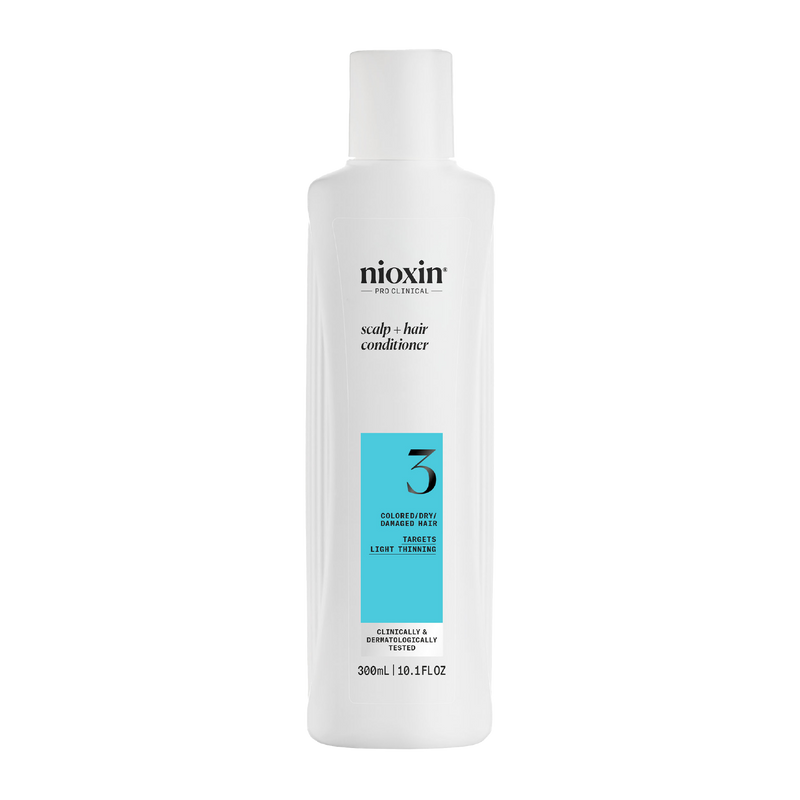 Nioxin System 3 Scalp + Hair Thickening Conditioner for Damaged Hair with Light Thinning 300ml