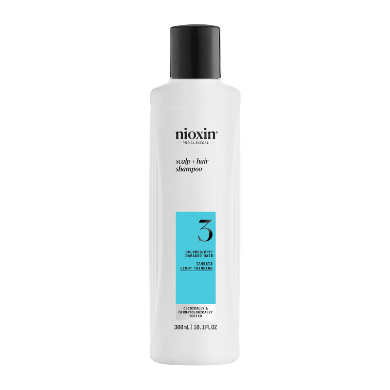 Nioxin System 3 Scalp + Hair Thickening Shampoo For Damaged Hair with Light Thinning 300ml