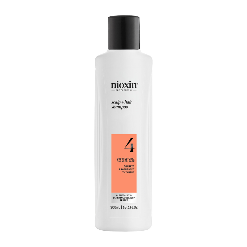 Nioxin System 4 Scalp + Hair Thickening Shampoo For Damaged Hair with Progressed Thinning 300ml